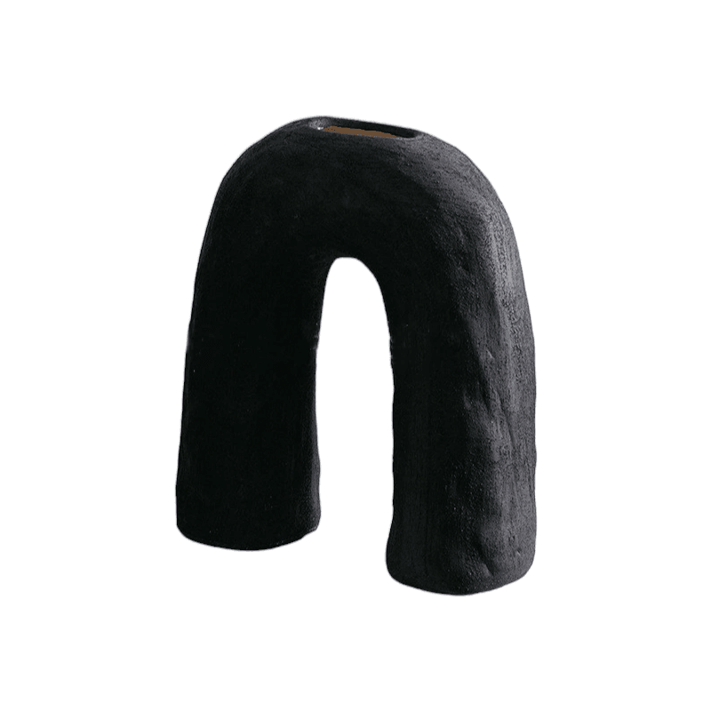 Arco | Ceramic Arch Vessel Black - Mirra Interiors