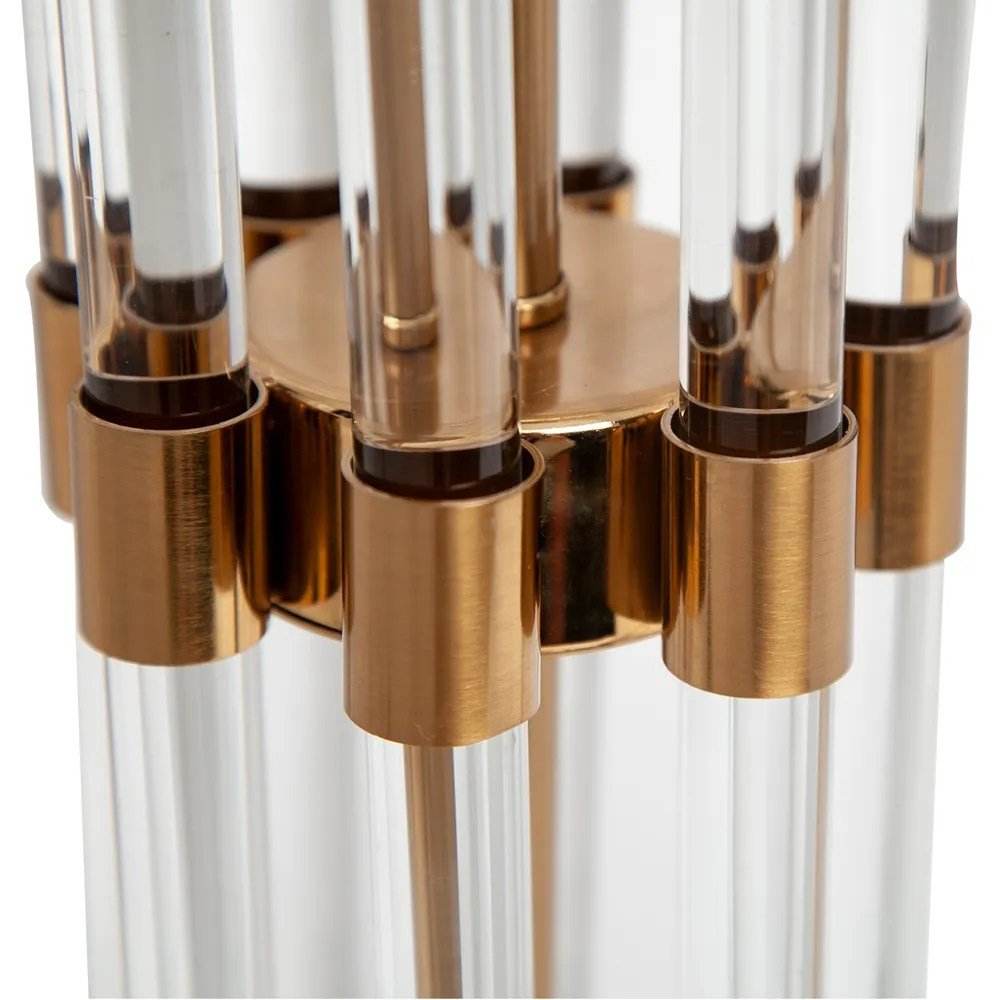 Astrid | Marble & Glass Table Lamp Brass - Mirra Interiors