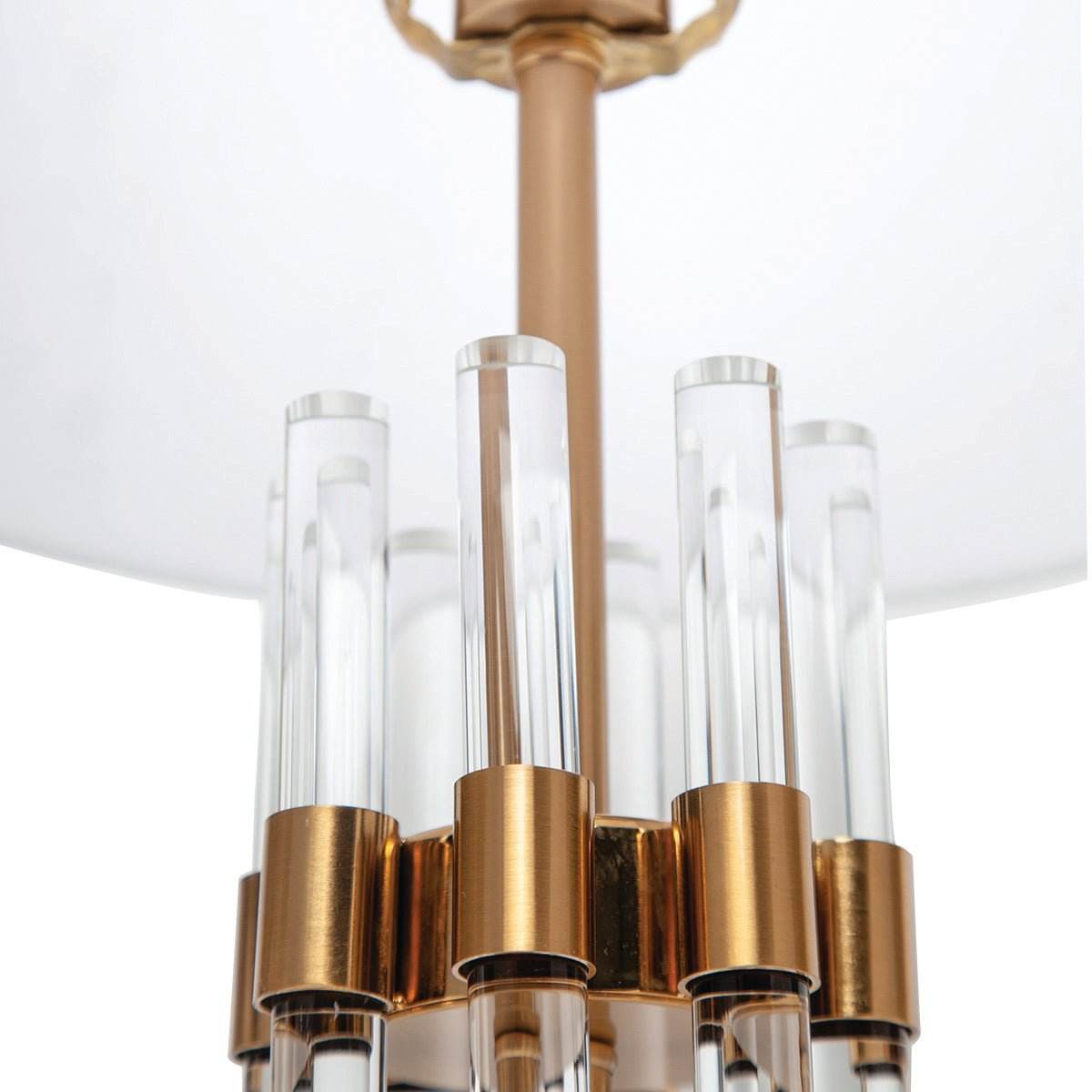 Astrid | Marble & Glass Table Lamp Brass - Mirra Interiors