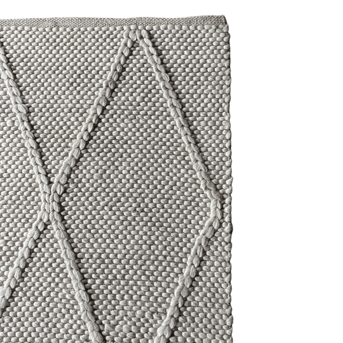 Athena | Diamond Wool Rug Cream - Mirra Interiors