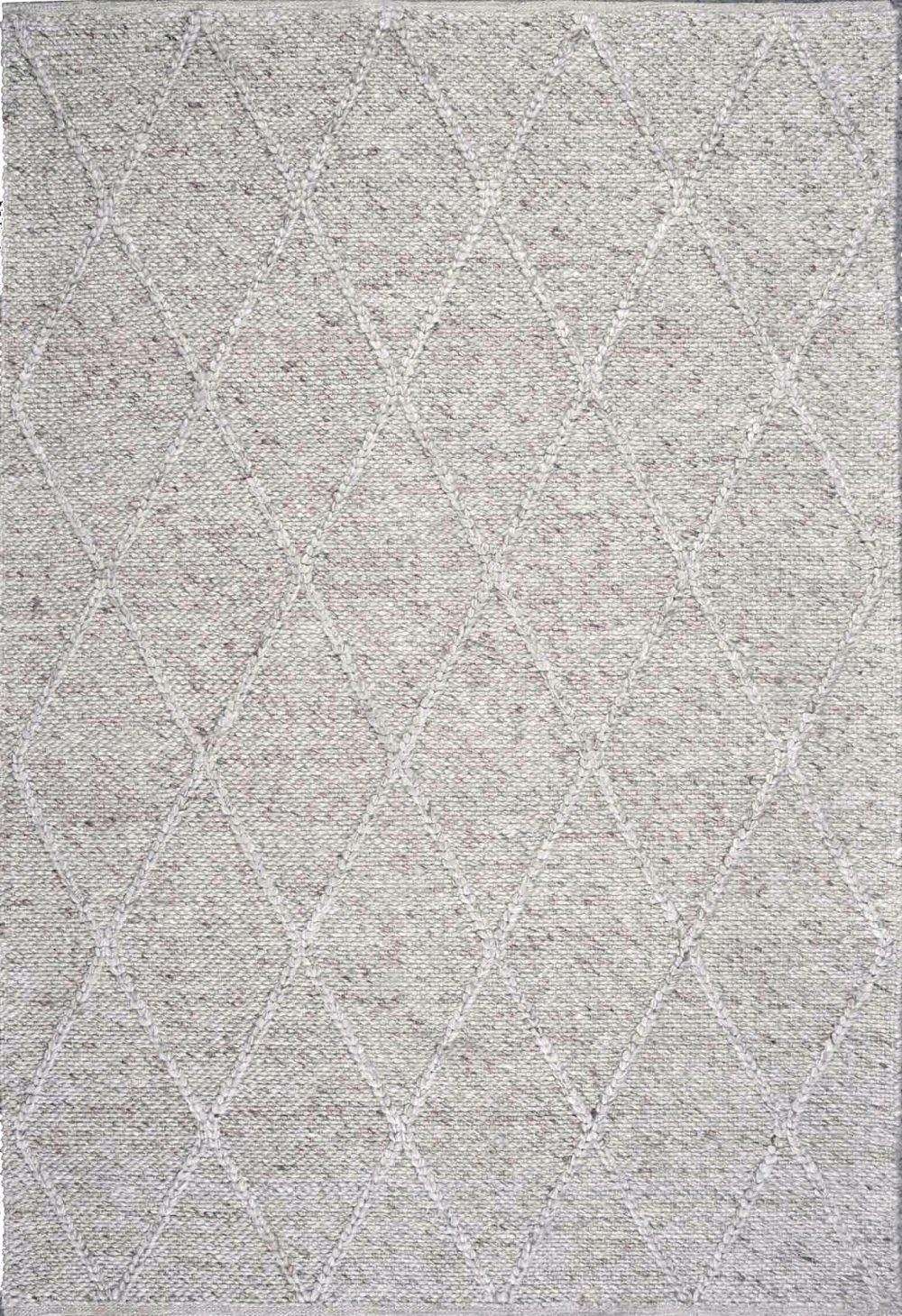 Athena | Diamond Wool Rug Light Beige - Mirra Interiors