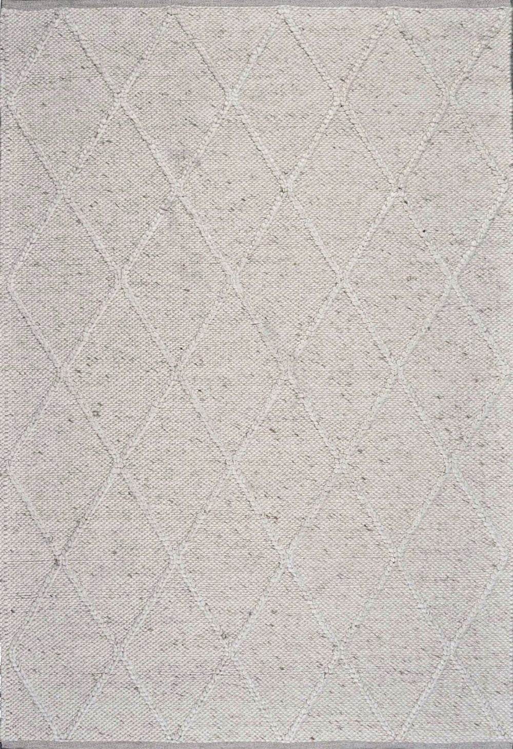 Athena | Diamond Wool Rug Natural - Mirra Interiors