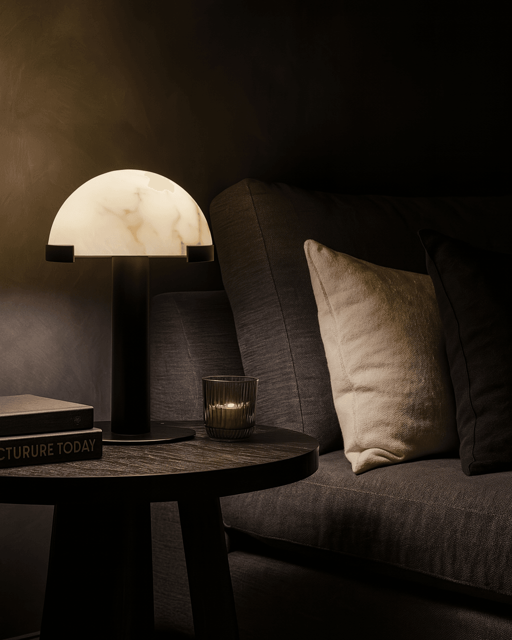 Mabe | Dome Table Lamp - Black - Mirra Interiors