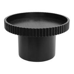 Bernadette | Fluted Timber Tray - Black (Large) - Mirra Interiors