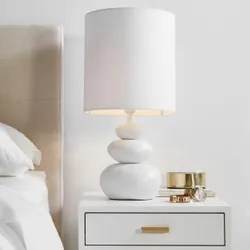 Kai | Pebble Table Lamp White - Mirra Interiors