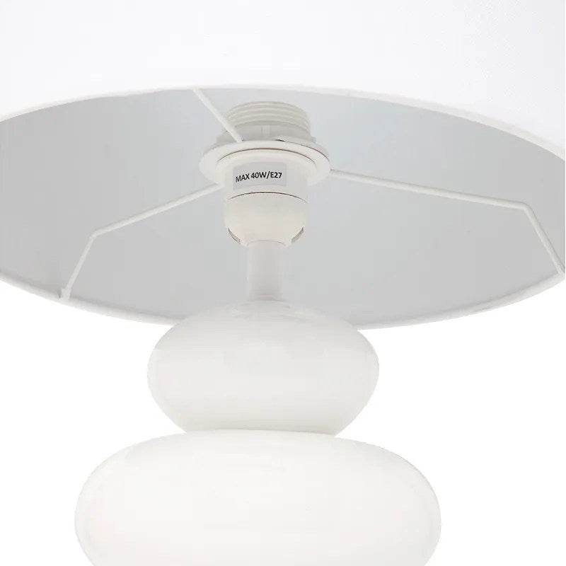 Kai | Pebble Table Lamp White - Mirra Interiors