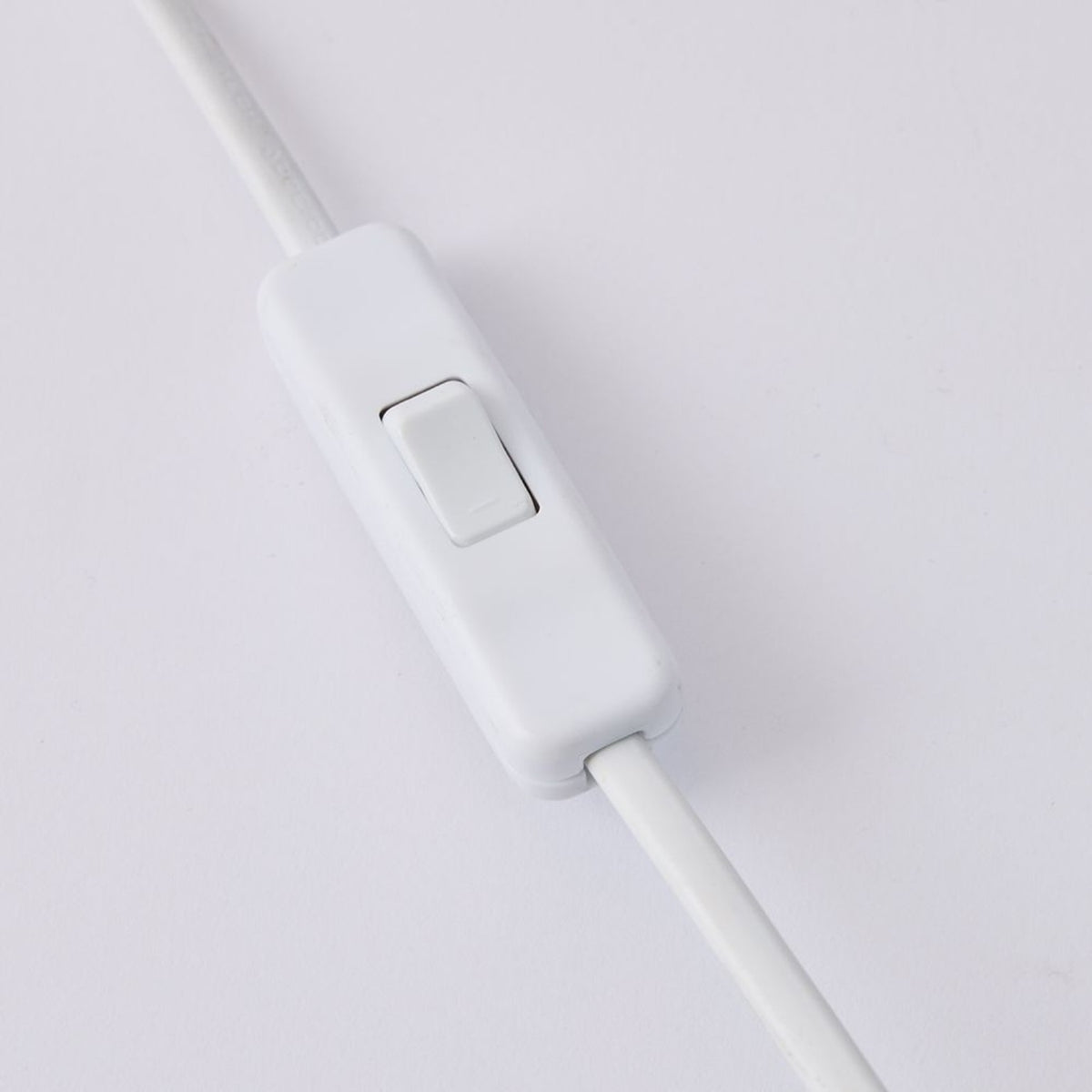 White inline cord switch