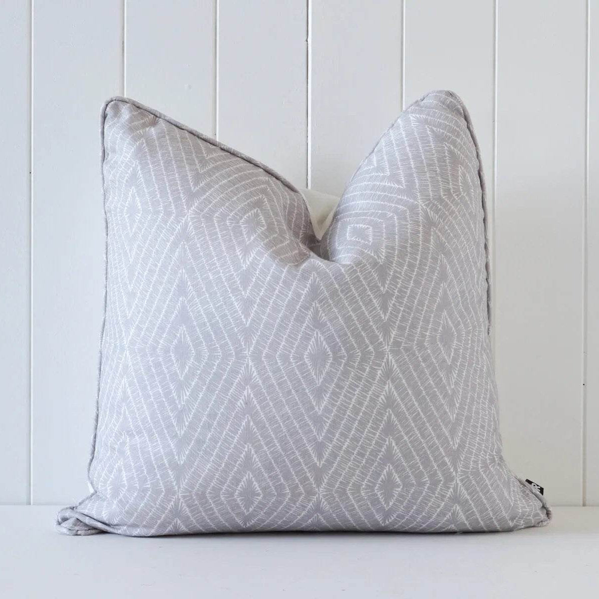Temple | Self-Piped Linen Cushion Grey - Mirra Interiors