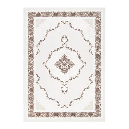 Amalfi Oriental Medallion Brown Rug - AMAL05