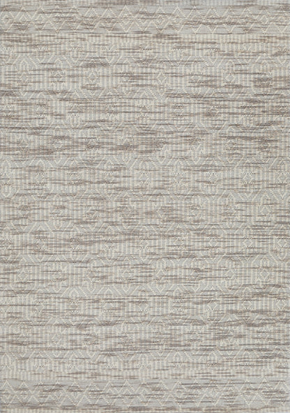 Copacabana | Geometric Wool-Blend Rug - Beige
