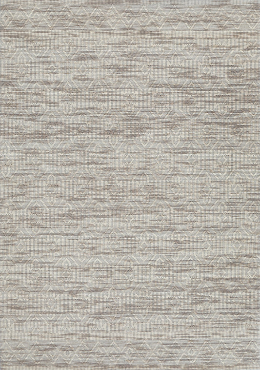 Copacabana | Geometric Wool-Blend Rug - Beige