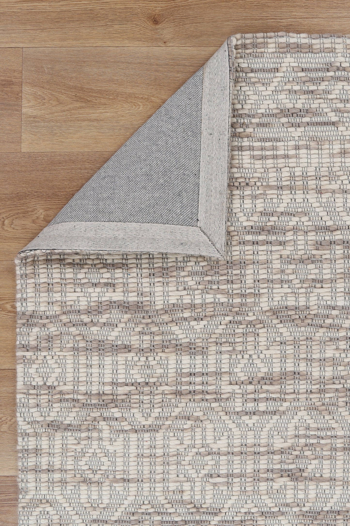 Copacabana | Geometric Wool-Blend Rug - Beige