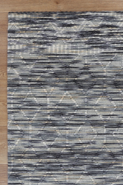 Copacabana | Lattice Wool-Blend Rug - Stone