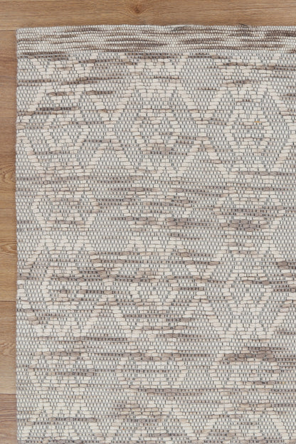 Copacabana | Diamond Wool-Blend Rug - Beige