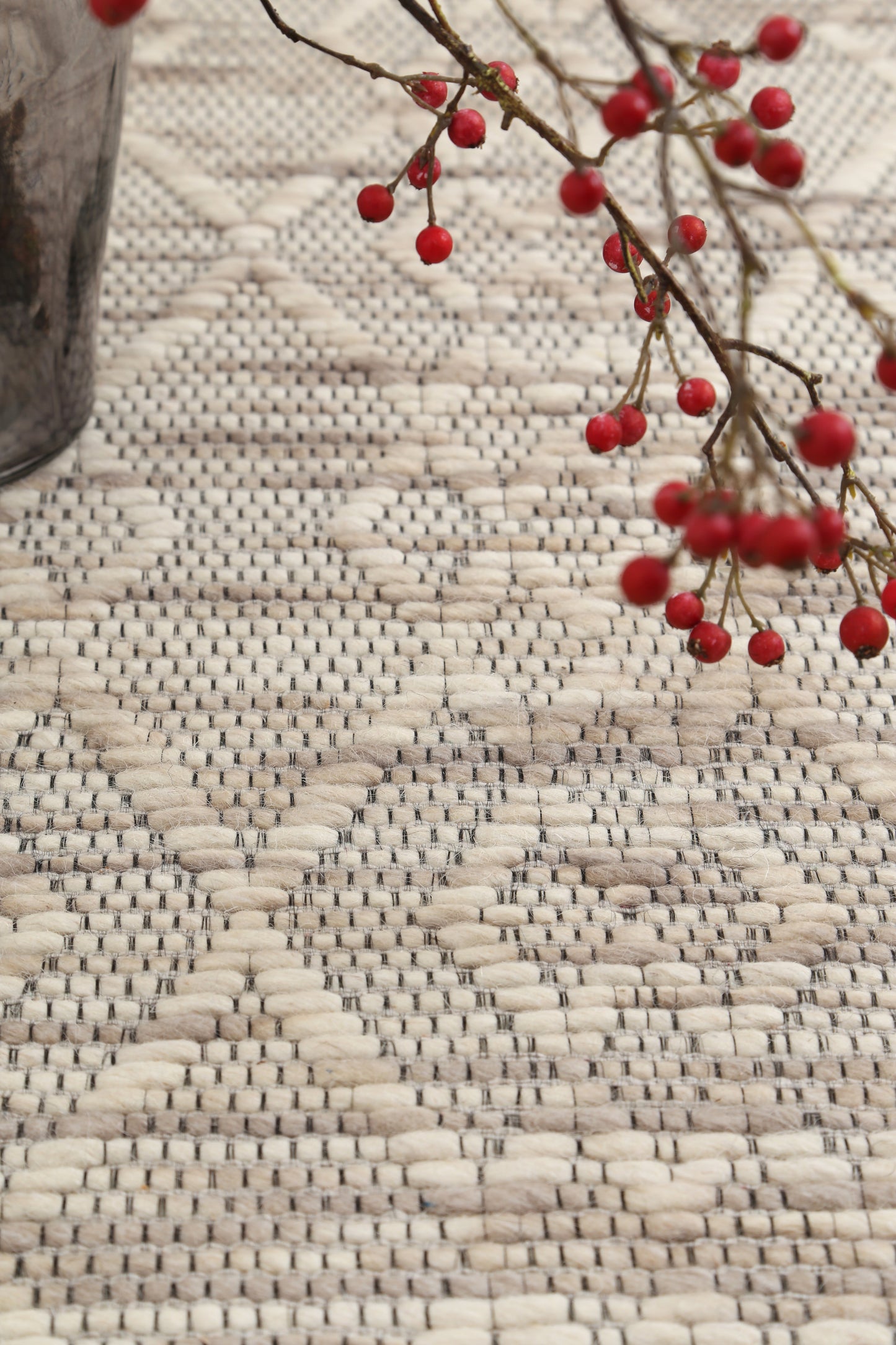 Copacabana | Diamond Wool-Blend Rug - Beige