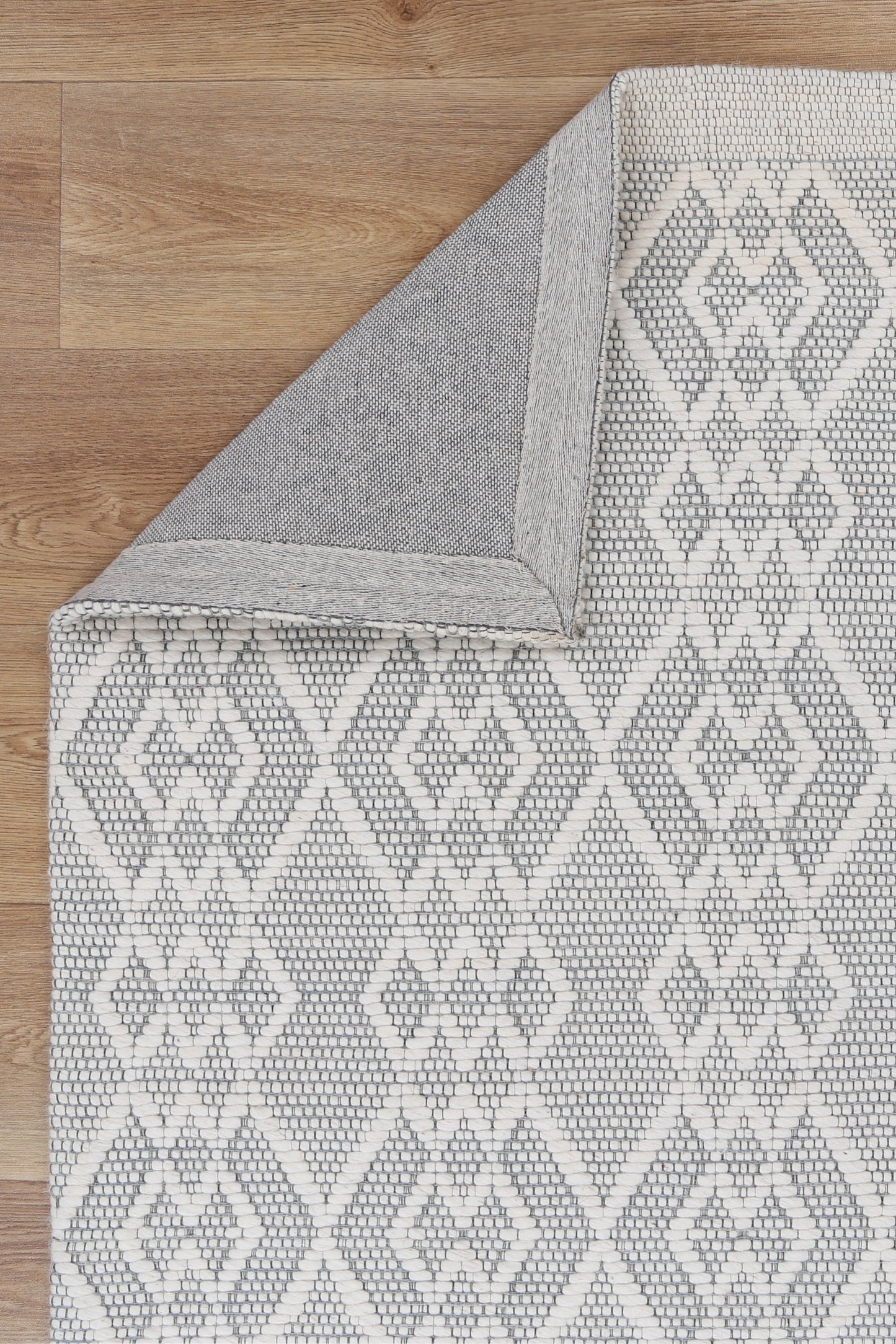 Copacabana | Diamond Wool-Blend Rug - Grey