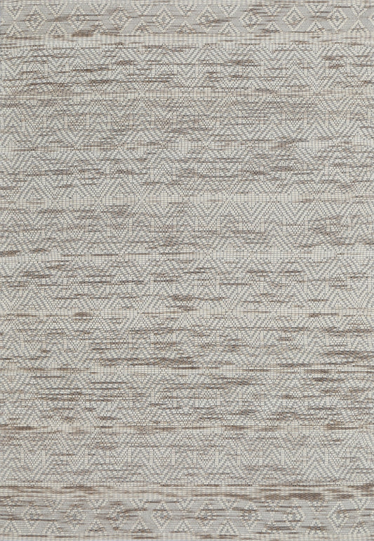 Copacabana | Chevron Wool-Blend Rug - Beige