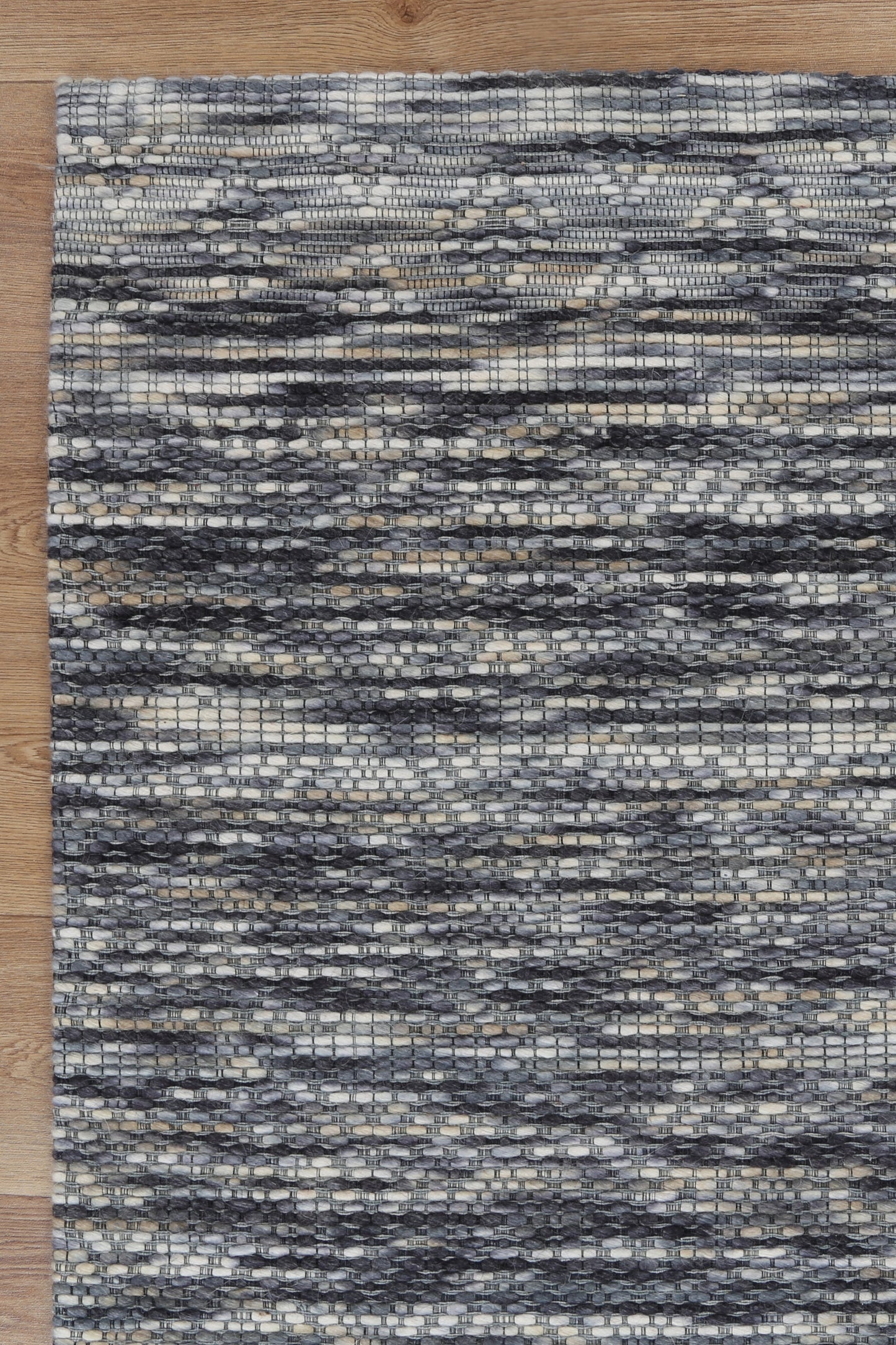 Copacabana | Chevron Wool-Blend Rug - Stone