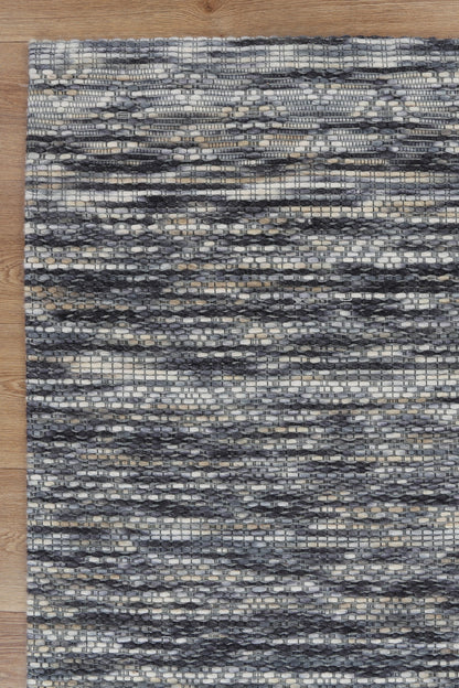 Copacabana | Chevron Wool-Blend Rug - Stone