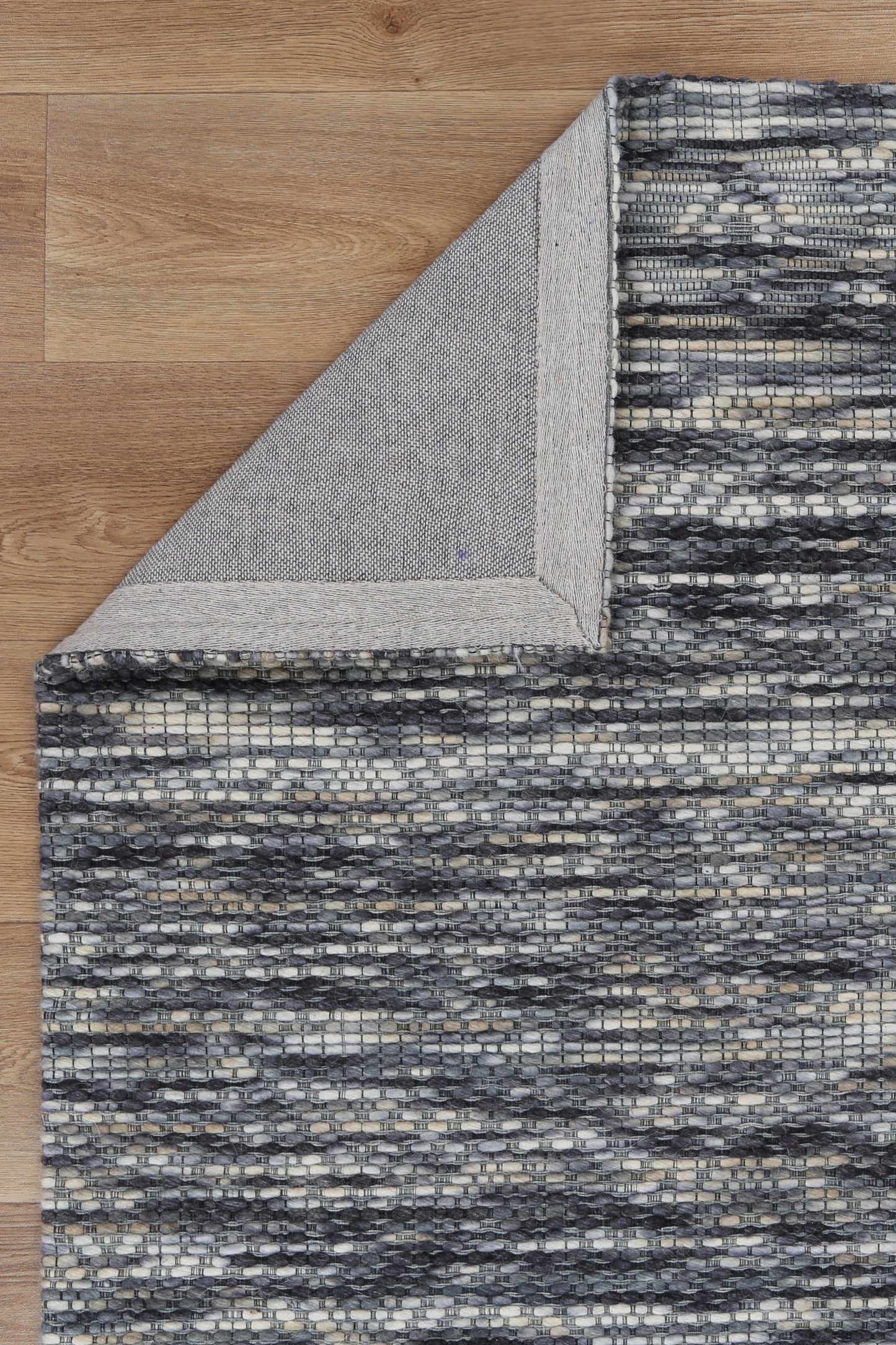 Copacabana | Chevron Wool-Blend Rug - Stone