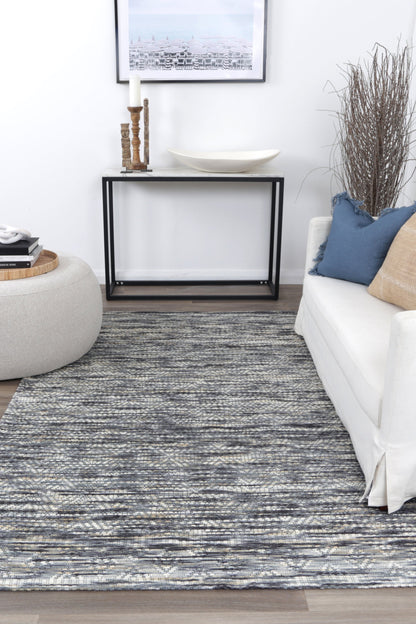 Copacabana | Chevron Wool-Blend Rug - Stone