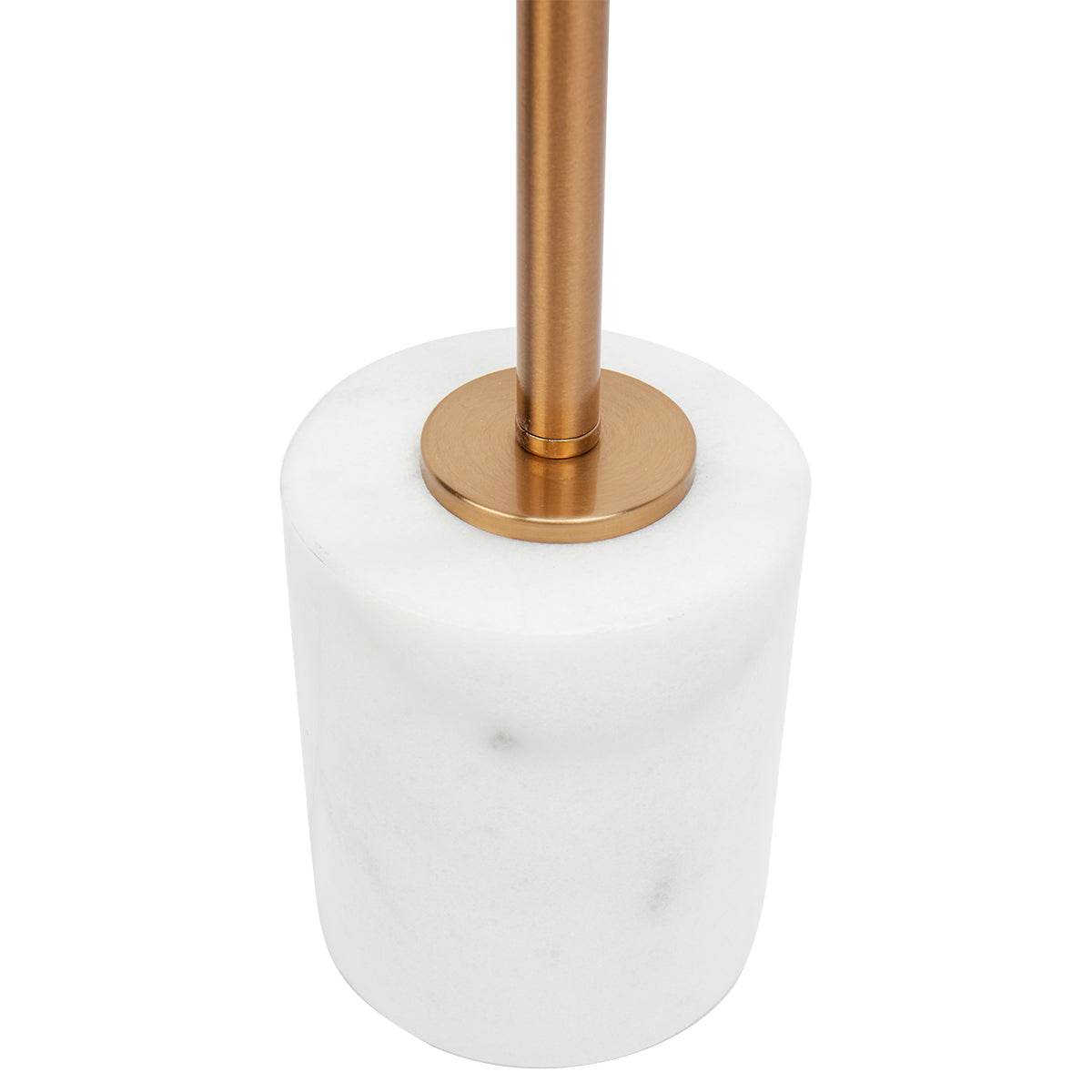 Nora | White Marble & Brass Table Lamp - Mirra Interiors