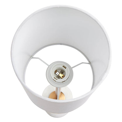 Nora | White Marble & Brass Table Lamp - Mirra Interiors