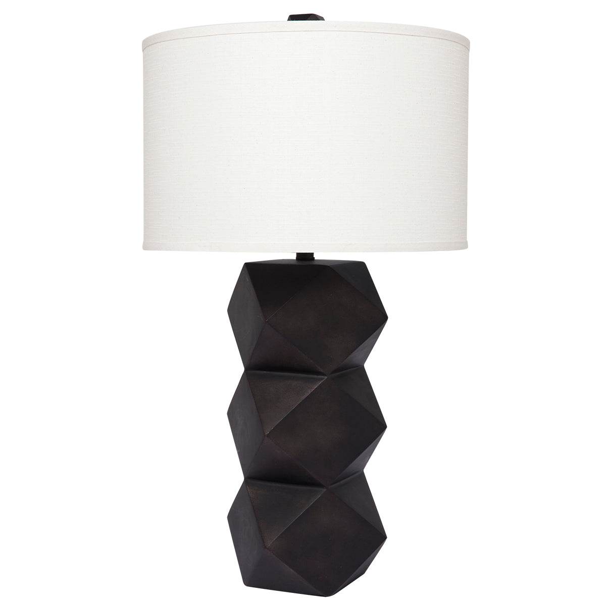 Bordeaux | Geometric Table Lamp Bronzed Black - Mirra Interiors