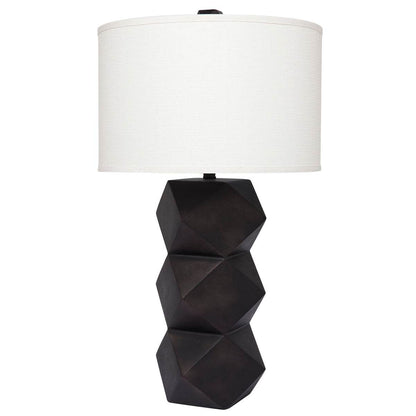 Bordeaux | Geometric Table Lamp Bronzed Black - Mirra Interiors