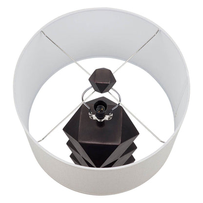 Bordeaux | Geometric Table Lamp Bronzed Black - Mirra Interiors