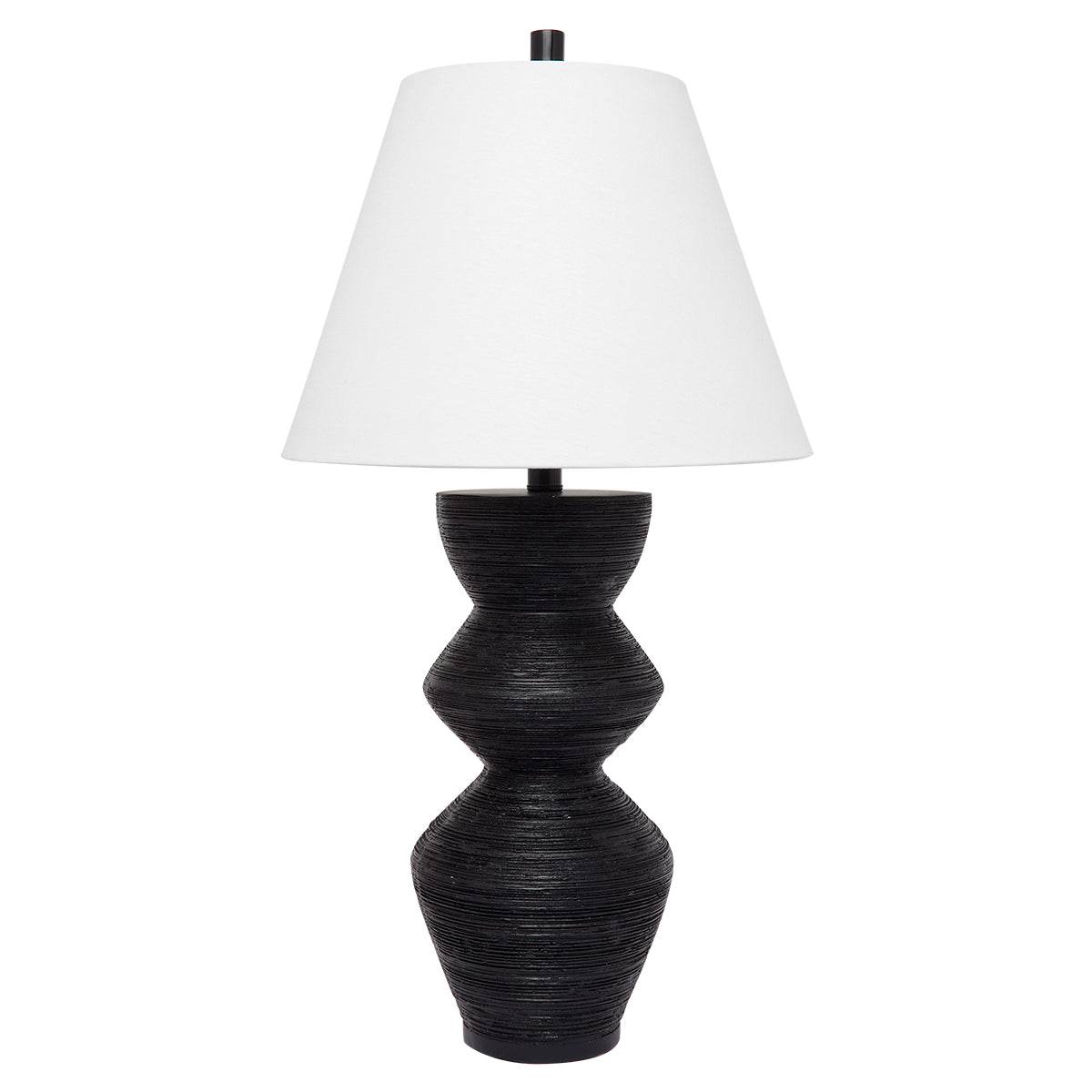 Belfast | Textured Table Lamp Black - Mirra Interiors