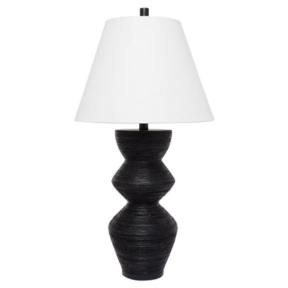 Belfast | Textured Table Lamp Black - Mirra Interiors
