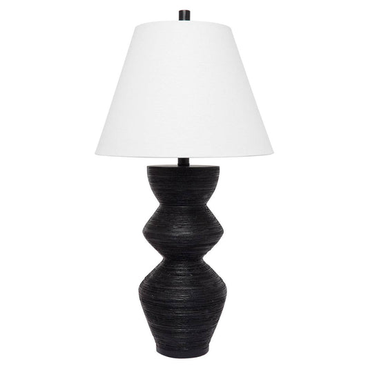 Belfast | Textured Table Lamp Black - Mirra Interiors