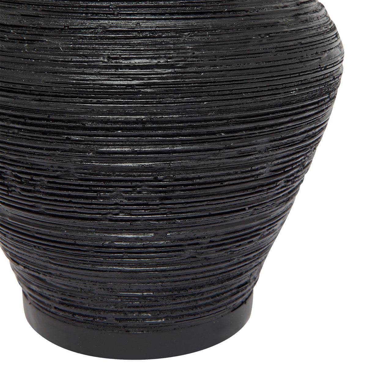 Belfast | Textured Table Lamp Black - Mirra Interiors