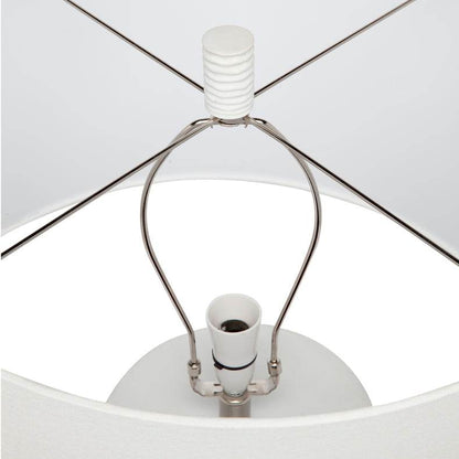 Maverick | Table Lamp White (White Shade) - Mirra Interiors
