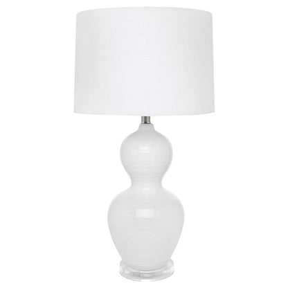 Bristol | Ceramic Table Lamp White - Mirra Interiors
