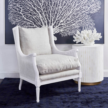 Marais | Bone Inlay Side Table Natural - Mirra Interiors