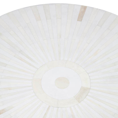 Marais | Bone Inlay Side Table Natural - Mirra Interiors