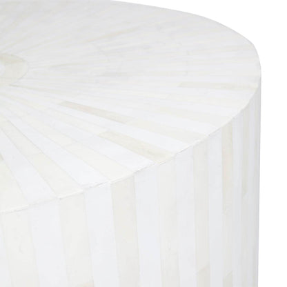 Marais | Bone Inlay Side Table Natural - Mirra Interiors