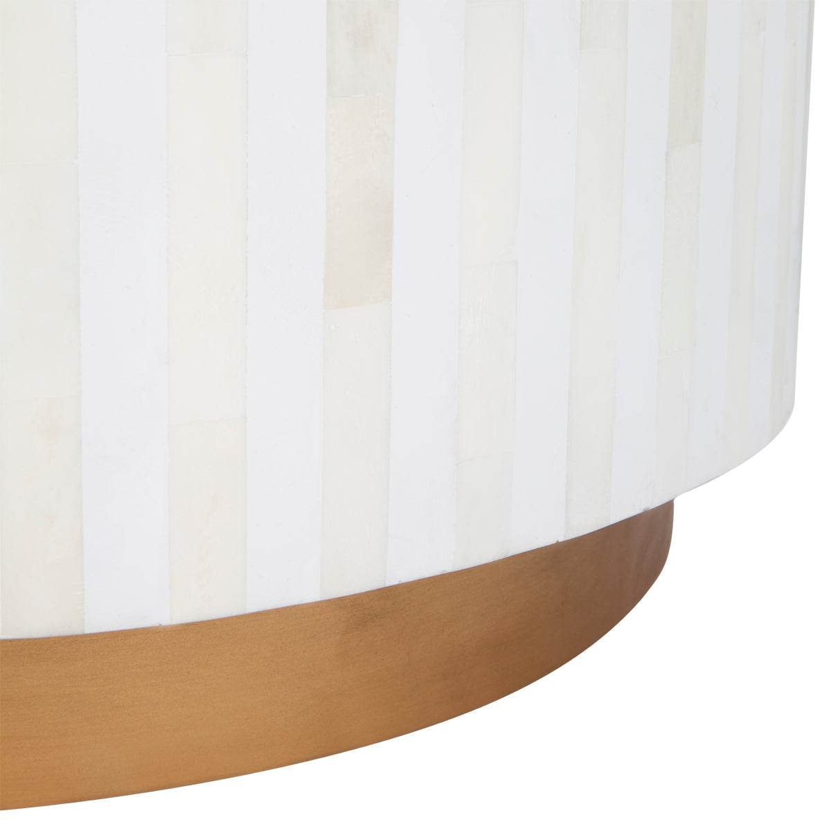 Marais | Bone Inlay Side Table Natural - Mirra Interiors