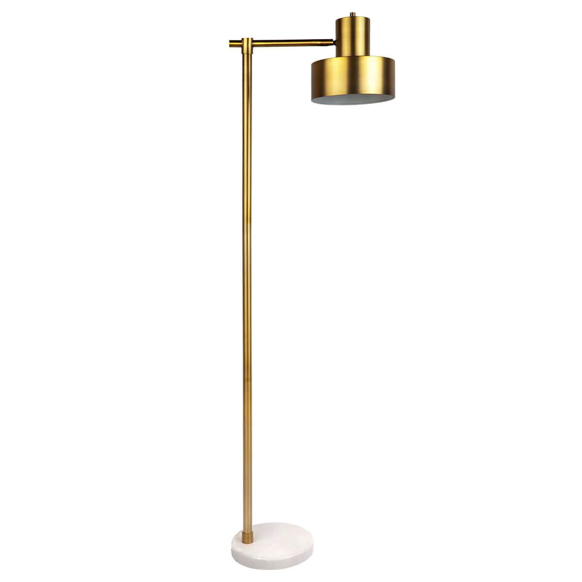 Merlin | Marble Base Floor Lamp Brass - Mirra Interiors