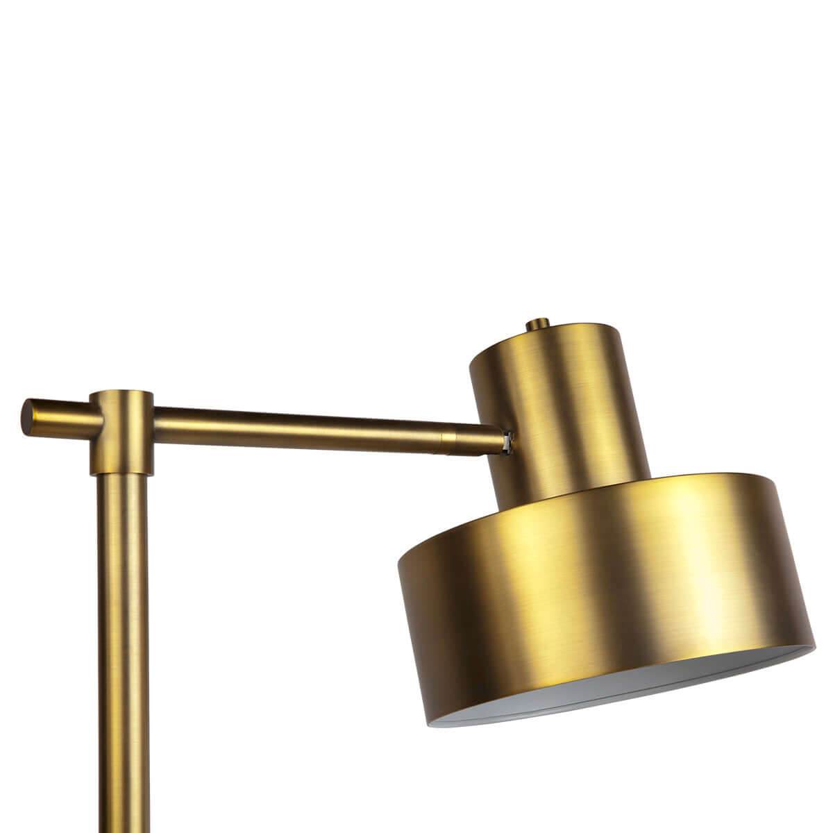 Merlin | Marble Base Floor Lamp Brass - Mirra Interiors