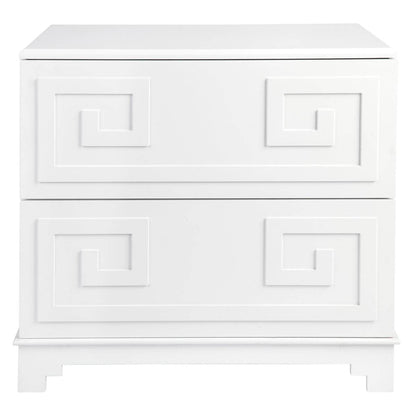 Aegean Key | Bedside Table White - Mirra Interiors