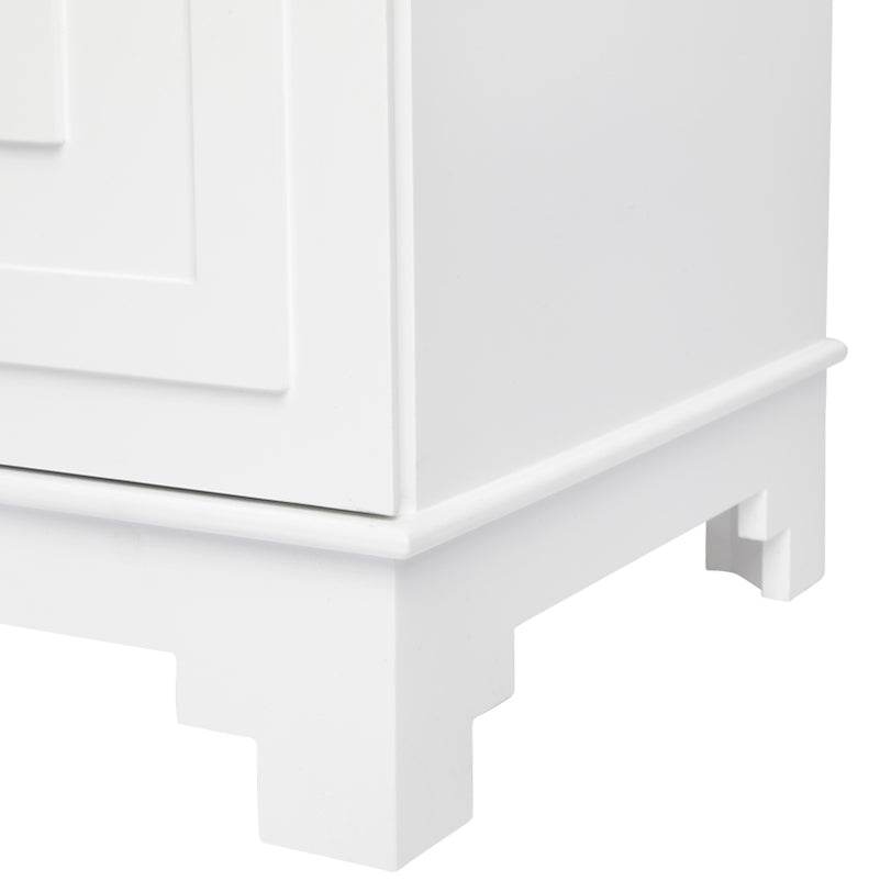 Aegean Key | Bedside Table White - Mirra Interiors
