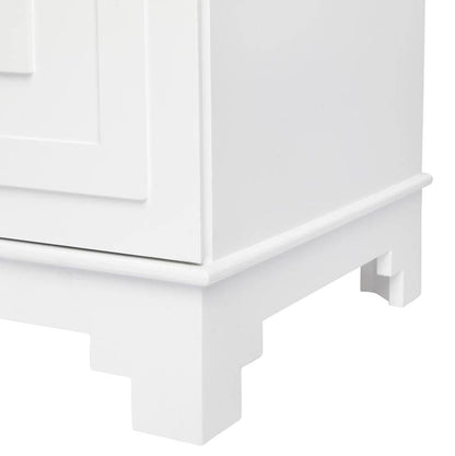 Aegean Key | Bedside Table White - Mirra Interiors