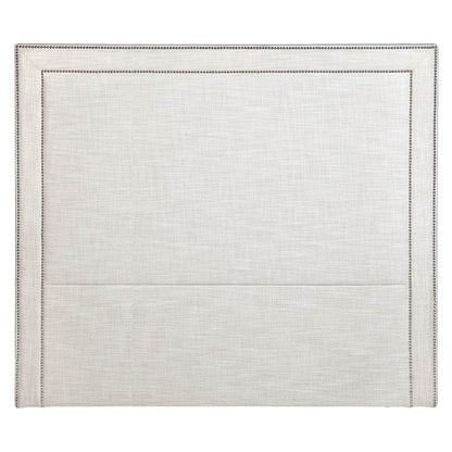 Marietta | Studded Linen Bedhead Natural (Queen) - Mirra Interiors