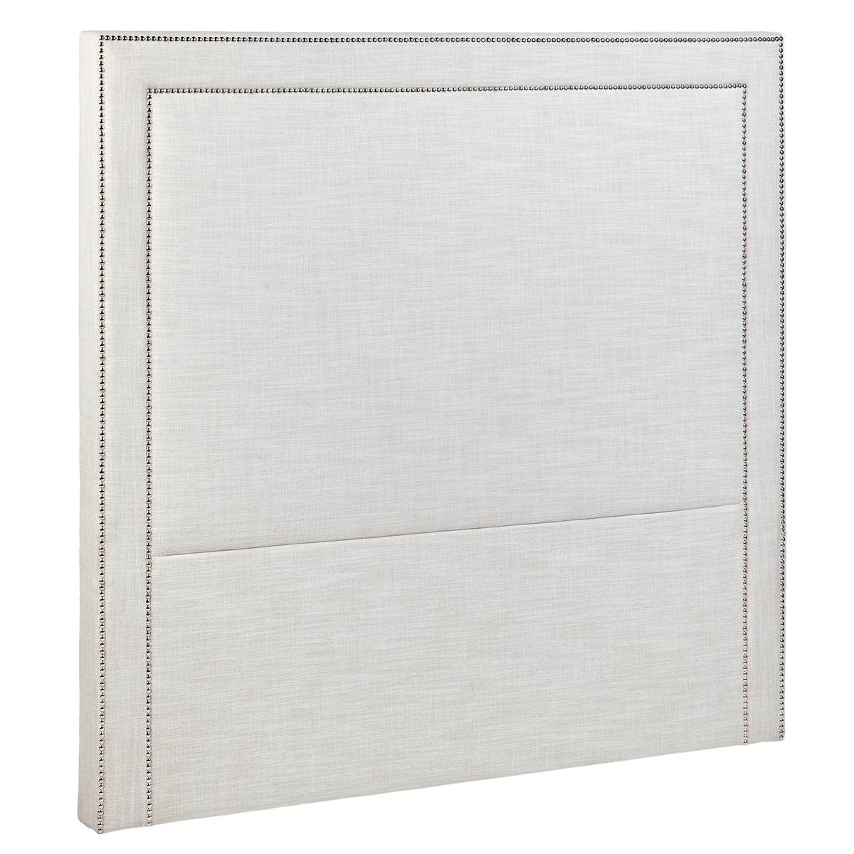 Marietta | Studded Linen Bedhead Natural (Queen) - Mirra Interiors