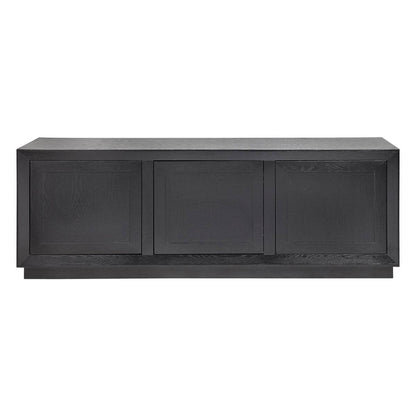 Baltimore | Oak 3 Door Buffet Black - Mirra Interiors