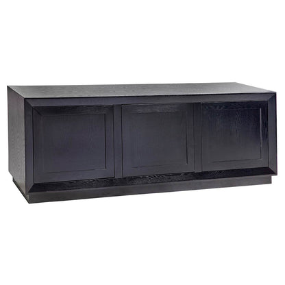 Baltimore | Oak 3 Door Buffet Black - Mirra Interiors