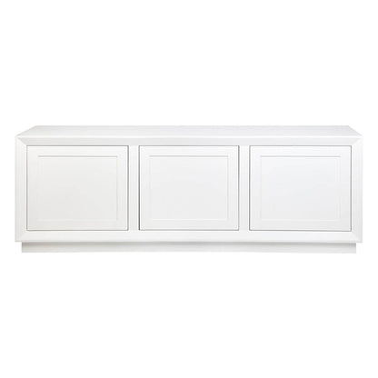 Baltimore | Oak 3 Door Buffet White - Mirra Interiors